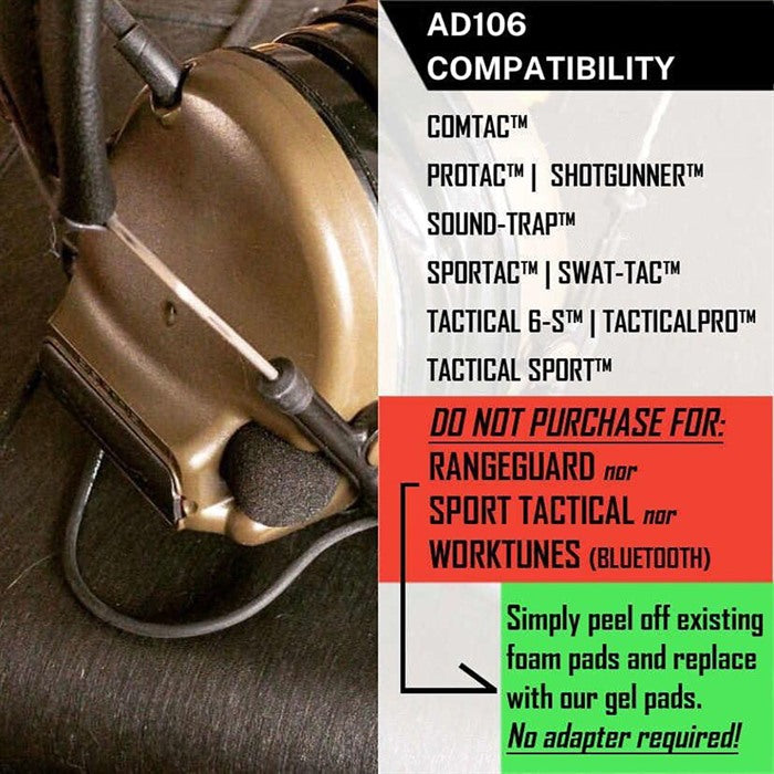 Sightlines Gel Ear Pad Adapter Plate Set