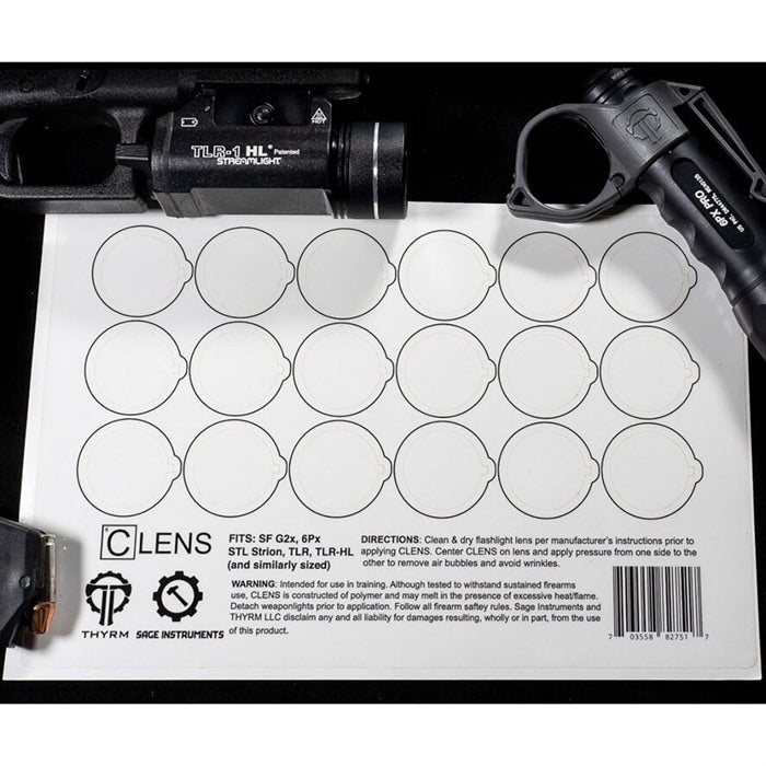CLENS Protective Lens Cover for Weapon Lights