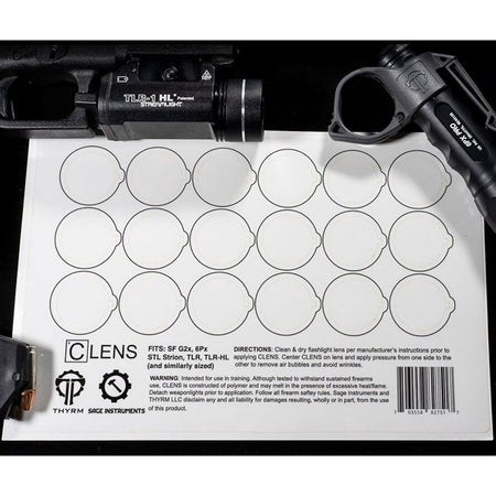 CLENS Protective Lens Cover for Weapon Lights