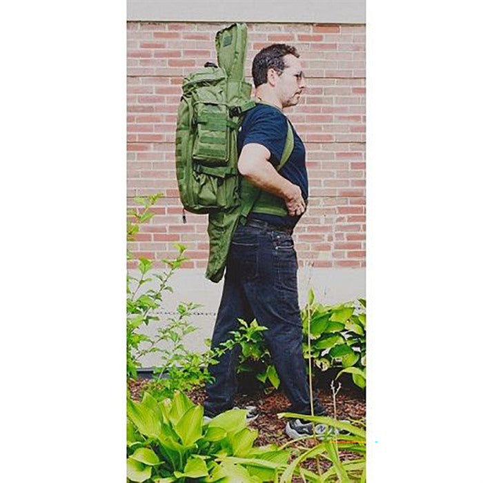 Tactical Assault Bag with Integrated Rifle Storage