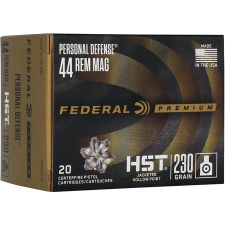 FEDERAL PERSONAL DEFENSE HST .44 Magnum 230 grain Jacketed Hollow Point ammunition