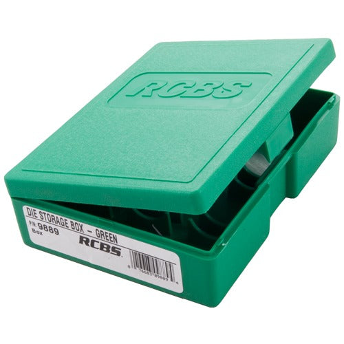 RCBS Green Die Storage Box with Identification Label and Rust Protection