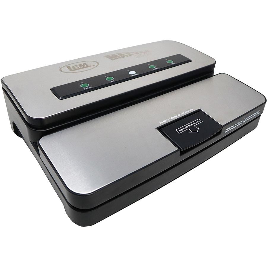 LEM MaxVac 250 Vacuum Sealer with Built-In Roll Cutter and Auto Function