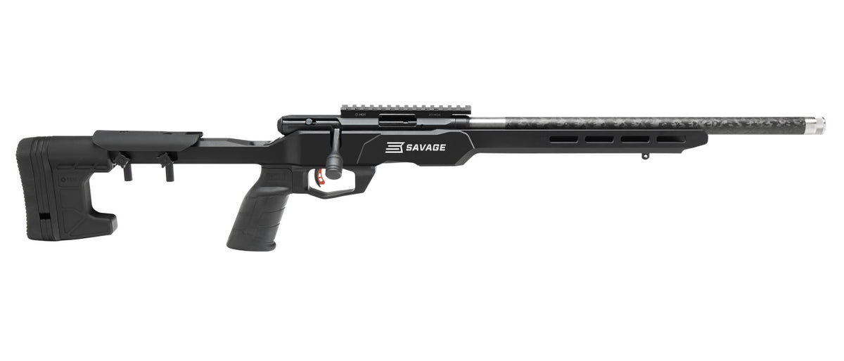 Savage Arms 70856 B Series Precision Lite Full Size 17 HMR 10+1 18" Carbon Fiber Heavy Barrel, Matte Black Picatinny Rail Carbon Steel Receiver, M-LOK Handguard, Black MDT Chassis Aluminum Stock, Blac