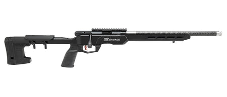 Savage Arms 70856 B Series Precision Lite Full Size 17 HMR 10+1 18" Carbon Fiber Heavy Barrel, Matte Black Picatinny Rail Carbon Steel Receiver, M-LOK Handguard, Black MDT Chassis Aluminum Stock, Blac
