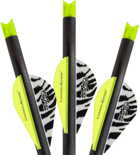 Lumenok 20-Inch Carbon Crossbow Bolt with Green Crescent Lighted Nock 3PK