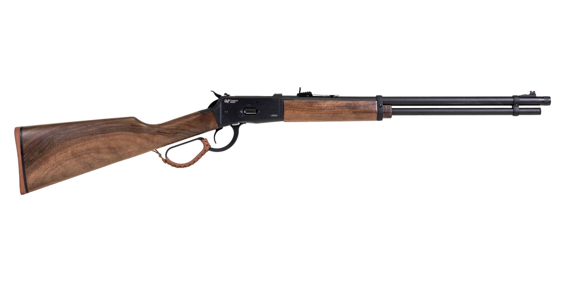 Gforce Arms GFLVR44 Saddlehorn 44 Mag 10+1 20" Black Steel Barrel, Black Aluminum Receiver, Fixed Walnut Stock