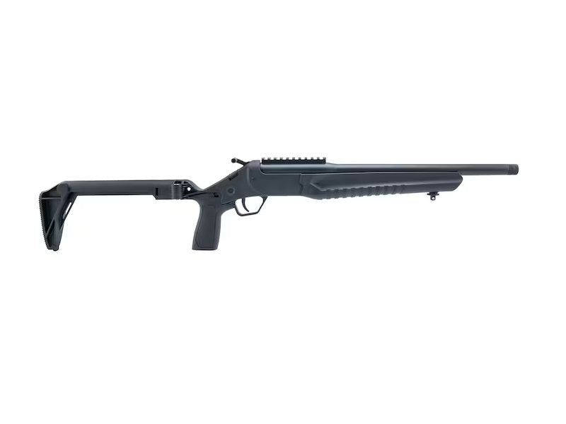 Rossi LWC300B-BKFS LWC 300 Blackout Single Shot 16.50" Black Oxide Threaded Barrel, Black Picatinny Rail Alloy Steel Receiver, Folding Black Polymer Stock