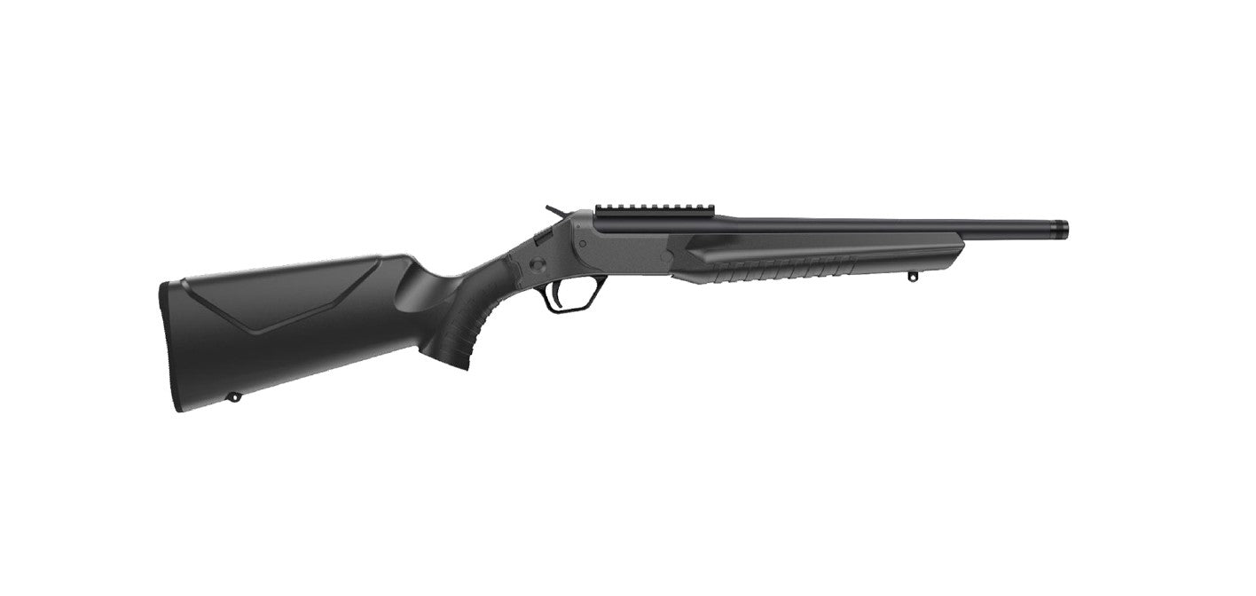 Rossi LWC86OBBK LWC 8.6 Blackout 1rd 16.50" Black Oxide Threaded Barrel, Black Picatinny Rail Steel Receiver, Black Fixed Synthetic Stock