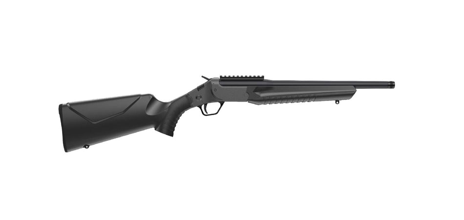 Rossi LWC0350-BK LWC 350 Legend 1rd 16.50" Black Oxide Threaded Barrel, Black Picatinny Rail Steel Receiver, Black Fixed Synthetic Stock