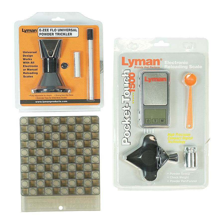 Lyman Powder Handling Starter Set with Scale Trickler and Loading Block