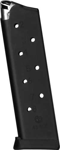 Metalform 8-Round .45 ACP Black 1911 Government Magazine - Removable Base