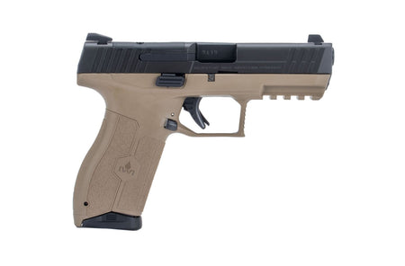 IWI US M9ORP10FDNS MASADA Full Size 9mm Luger 10+1, 4.10" Black Button Rifled Steel Barrel, Black Optic Ready/Serrated Steel Slide, Flat Dark Earth Polymer Frame w/Picatinny Rail, Ambidextrous