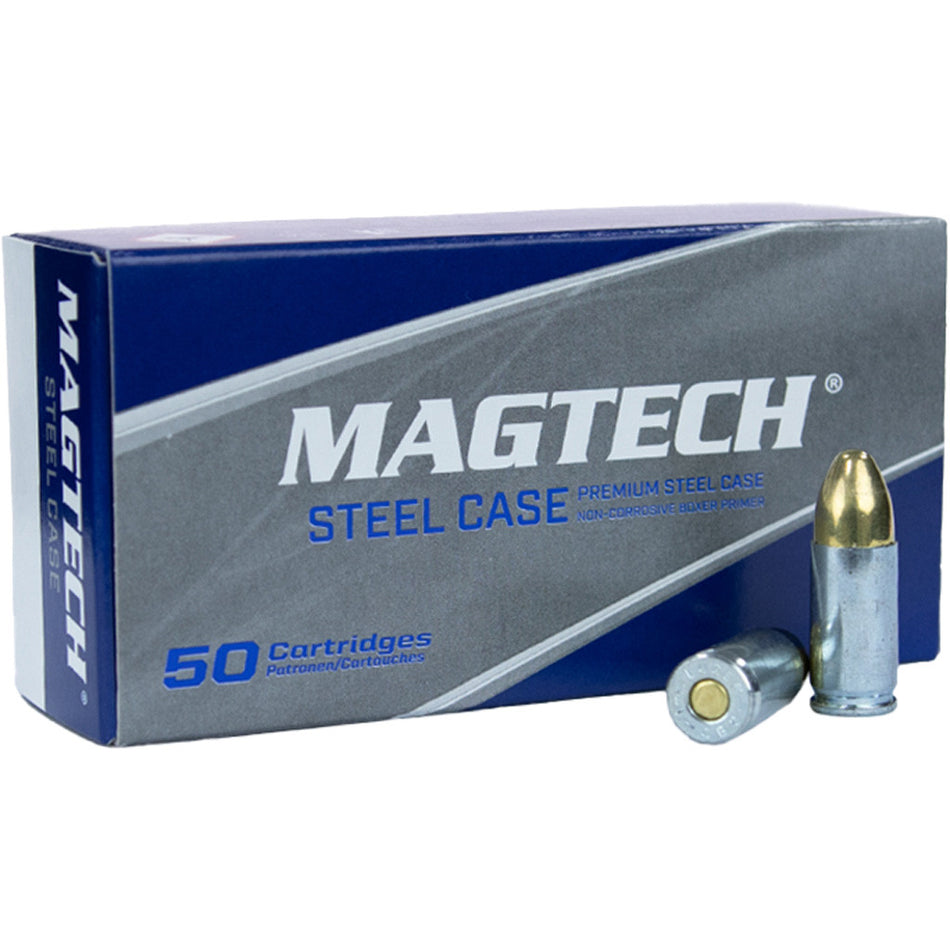 Magtech 9mm Luger 115 Grain Zinc plated Steel Case  Full Metal Jacket(FMJ)