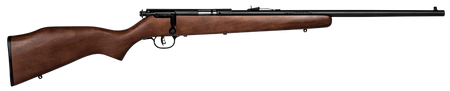 Savage Arms 17000 Mark I G Full Size 22 Long/22 Short/22 LR 1rd 21" Matte Black Carbon Steel Barrel, Matte Black Drilled & Tapped Carbon Steel Receiver, Satin Hardwood Fixed Stock, Right Hand