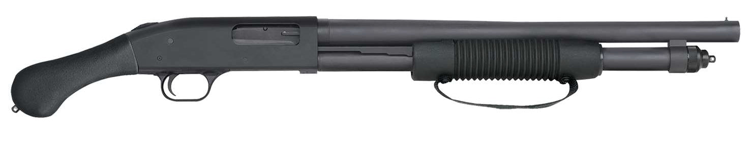 Mossberg 50639 590 Shockwave 12 Gauge Pump 3" 6+1 18.50" Matte Blued Heavy-Walled Barrel, Drilled & Tapped Matte Blued Stainless Steel Receiver, Black Raptor Birdshead Grip