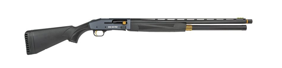 Mossberg 85165 940 JM Pro Full Size 12 Gauge Semi-Auto 3" 9+1 24" Matte Blued Vent Rib Barrel, Tungsten Gray Drilled & Tapped Stainless Steel Receiver, Adjustable Black Synthetic Stock, Right Hand