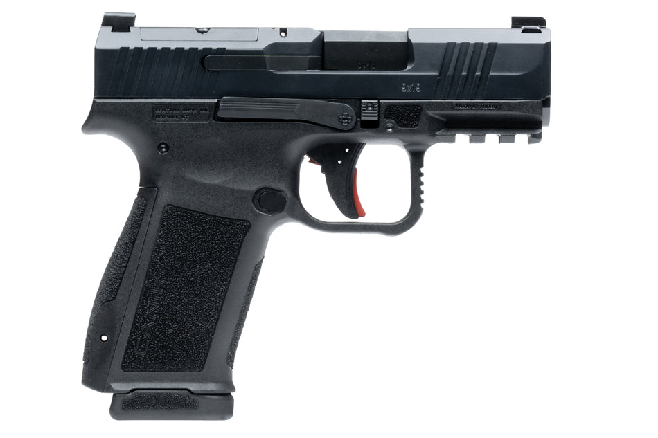 Century Arms HG7882N Mete MC9L Sub-Compact Frame 9mm Luger 17+1 3.18" Black Steel Barrel, Black Nitride Serrated Steel Slide, Black Polymer Frame w/Picatinny Rail, Interchangeable Backstrap Grip