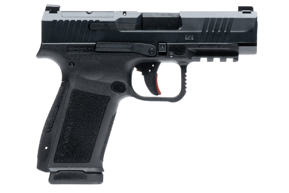 Canik HG7883N Mete MC9LS Sub-Compact Frame 9mm Luger 17+1 3.64" Black Steel Barrel, Black Nitride Serrated Steel Slide, Black Polymer Frame w/Picatinny Rail, Interchangeable Backstrap Grip