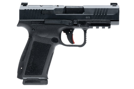 Canik HG7885N Mete MC9LS Sub-Compact Frame 9mm Luger 10+1 3.64" Black Steel Barrel, Black Nitride Serrated Steel Slide, Black Polymer Frame w/Picatinny Rail, Interchangeable Backstrap Grip