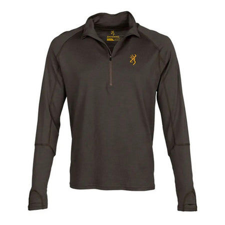 Men's Merino Quarter Zip Hunting Shirt Major Brown 2XL