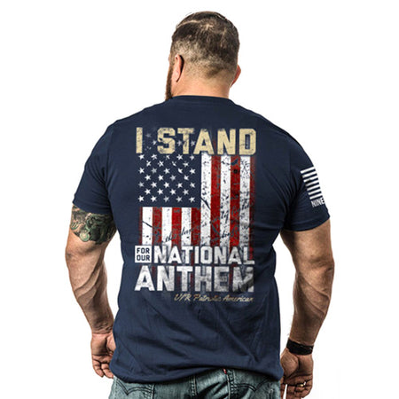 I Stand Men's Tee Shirt Midnight Navy Small