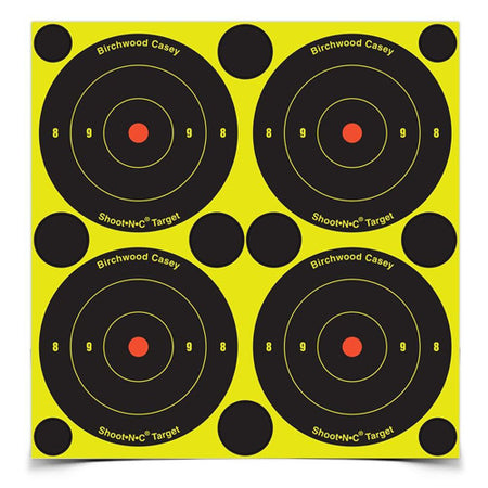 Shoot-N-C 1000-Pack 3in Round Chartreuse Bullseye Shooting Targets
