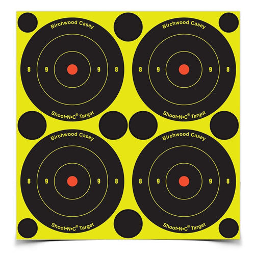 Shoot-N-C 1000-Pack 3in Round Chartreuse Bullseye Shooting Targets
