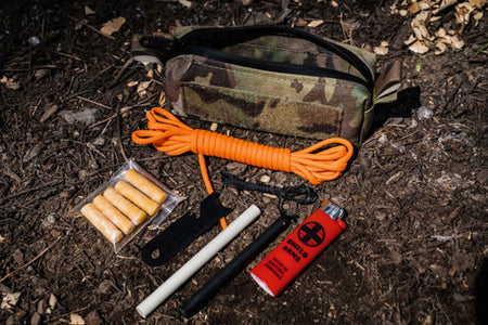 Partisan Compact Fire Kit Multicam - Wilderness Fire Starting Essentials
