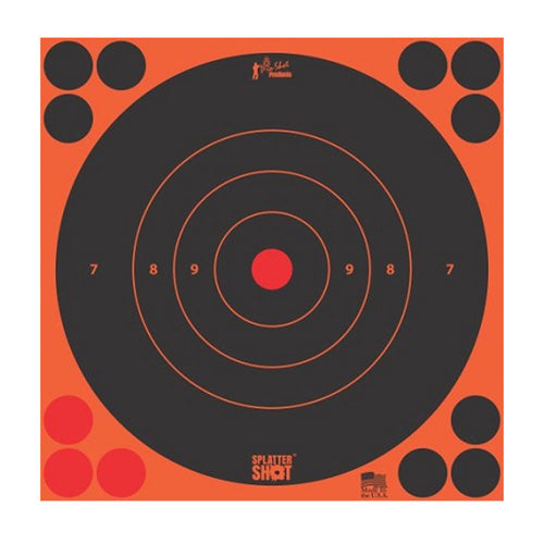 Pro-Shot Orange 12in Bullseye Shooting Target 12-Count Bag