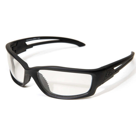 Edge Blade Runner Clear Lens Black Frame Anti-Fog Tactical Safety Glasses
