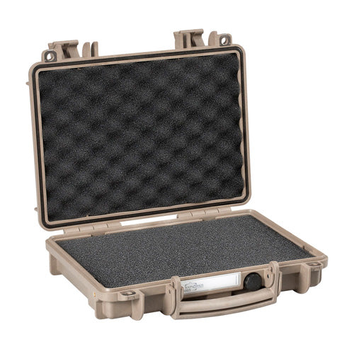 Desert Sand Single Pistol Case with Pre-Cubed Foam Waterproof