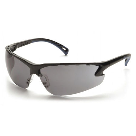 Venture 3 Safety Glasses Gray Lens Black Frame Impact Rated