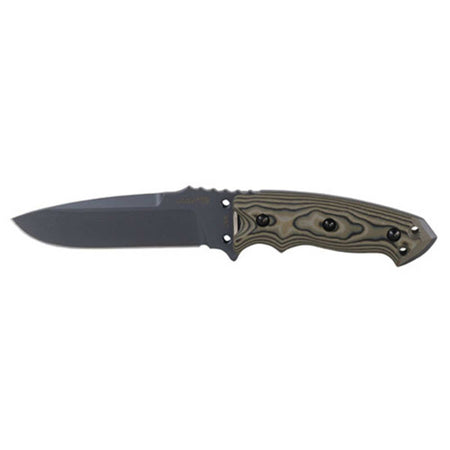 EX-F01 A2 Tool Steel 5.5in Fixed Blade Drop Point G-Mascus Green Scales