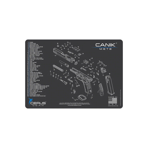 Canik Mete Schematic ProMat Charcoal Gray Padded 12x17