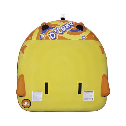 Two-Person D-Shaped Towable Water Tube Yellow 340 lb Max