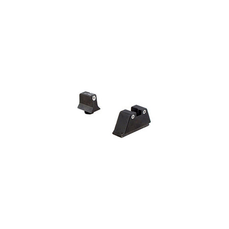 Glock 20/21 Suppressor Height Trijicon Night Sight Set - White/Green Front, Black Rear Outline