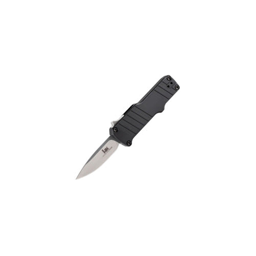 HK Micro Incursion OTF 1.95in Clip Point Black Anodized Aluminum Auto Knife