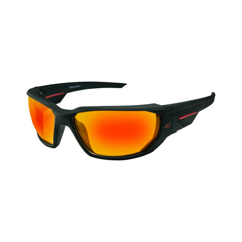 Dawson Matte Black Frame Red Mirror Lens Full Frame Sunglasses