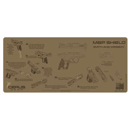 M&P Shield Armorer Instructional Cleaning Mat Coyote Tan