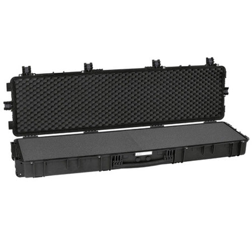 Black 64-Inch X-Large Waterproof Long Gun Case with Pre-Cubed Foam