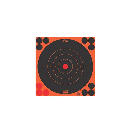 Pro-Shot Orange 8in Round Bullseye Splatter Target 30-Count