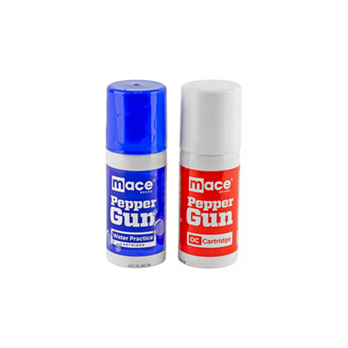 Mace Brand OC Pepper Gun Refill and Water Practice Canister 2-Pack