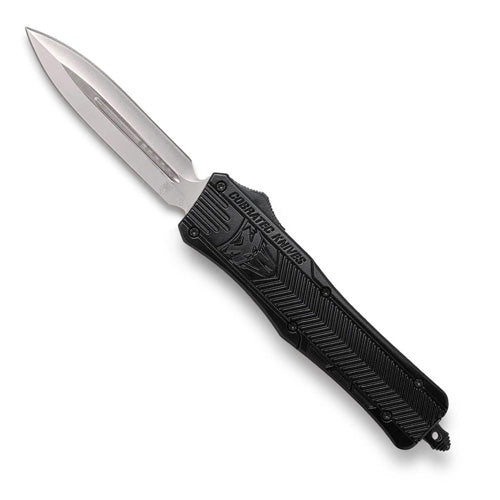 CobraTec CTK-1 Medium Dual Action OTF Black Dagger Knife