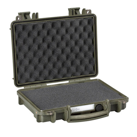 Olive Single Pistol Case with Pre-Cubed Foam Waterproof
