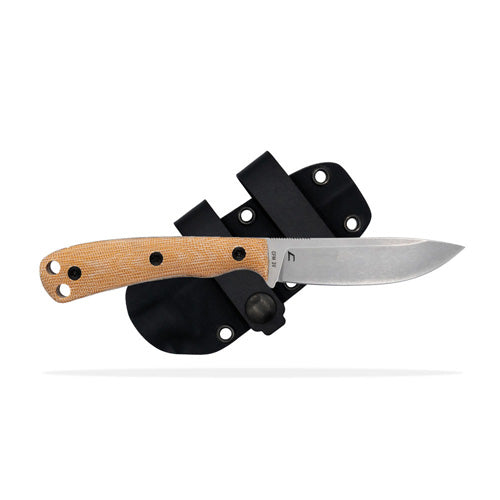 Ascent Regular Stone Washed Micarta Handle Fixed Blade Knife
