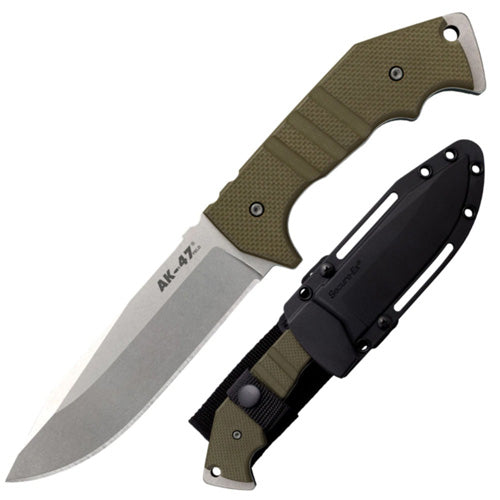 AK-47 Field Knife 5-1/2in CPM 3V Clip Point Blade with Secure-Ex Sheath
