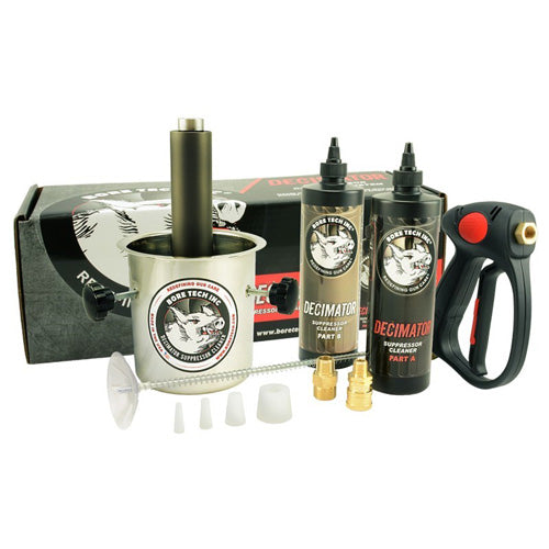 Decimator Suppressor and Muzzle Brake Cleaning System Bore Tech