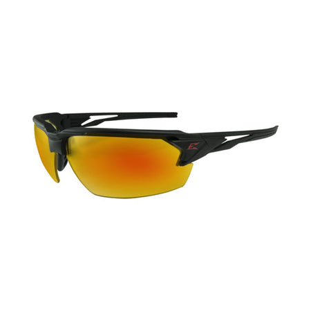 Pumori Safety Eyewear Matte Black Frame Red Mirror Lens ANSI Z87+