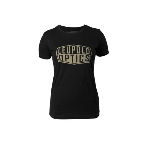 Women's Leupold Badge Short Sleeve Shirt Black SM